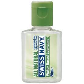 Гипоаллергенный лубрикант Swiss Navy All Natural Water Base Lubricant - 20 мл.