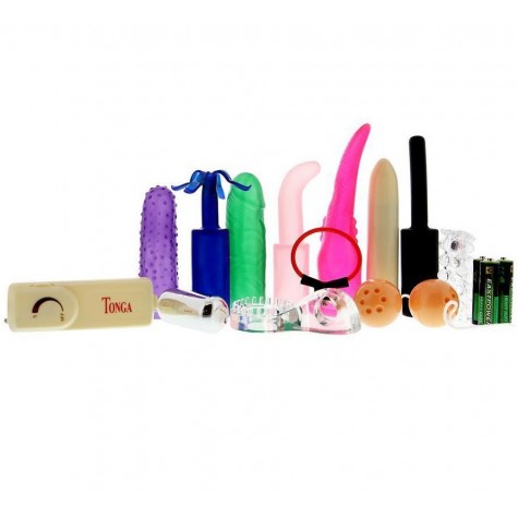 Яркий вибронабор SEX TOY KIT MULTI COLORS